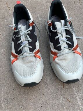 Men's Lightweight Cream and Orange Athletic Sneakers by On